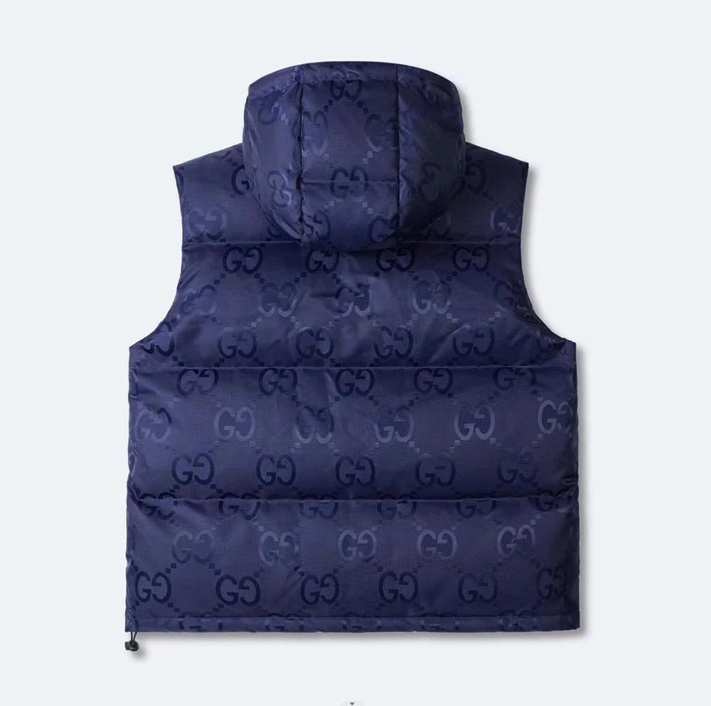 Veste GG jumbo sans manche blue night