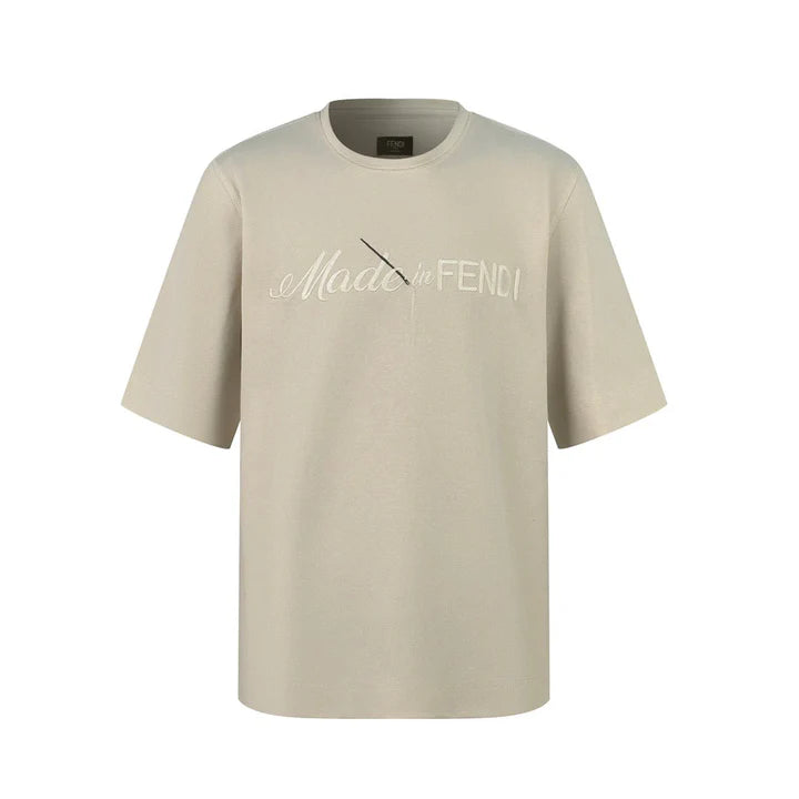 T shirt FF oversisez beige