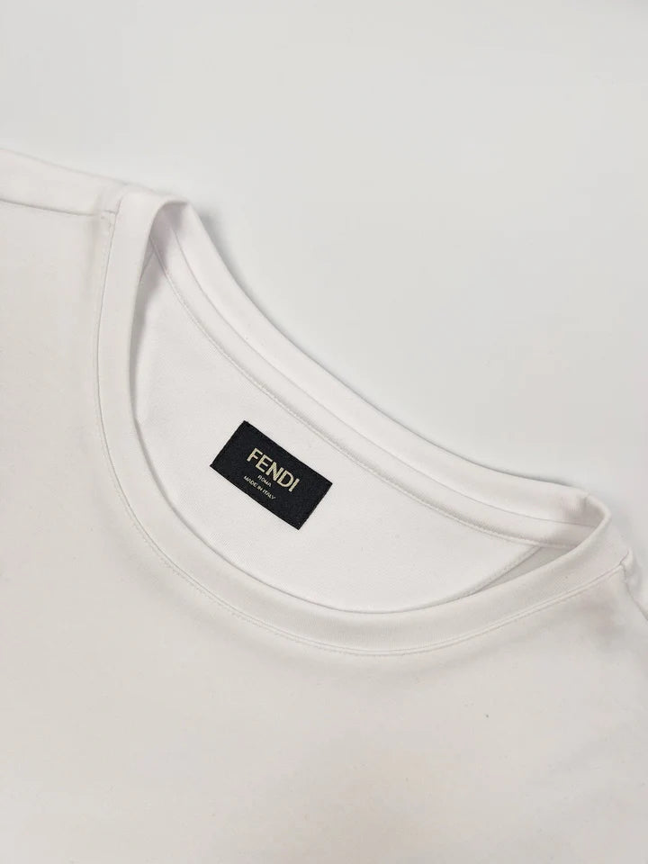 T-shirt T-shirt en coton blanc FF