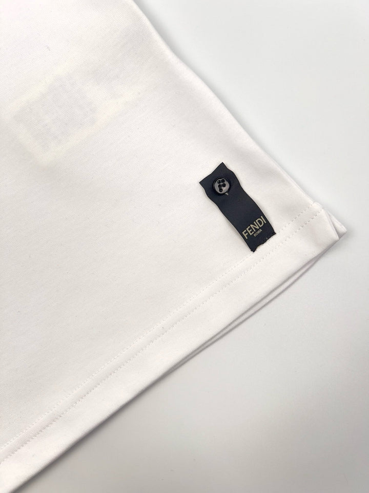T-shirt T-shirt en coton blanc FF