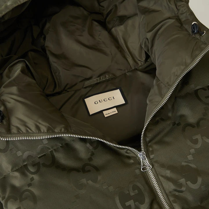 Veste GG jumbo sans manche kaki