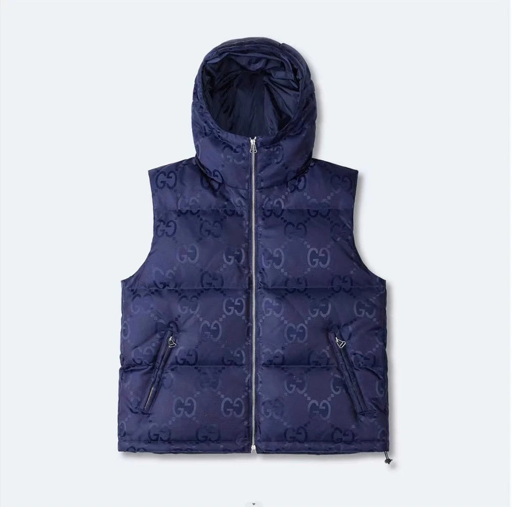 Veste GG jumbo sans manche blue night