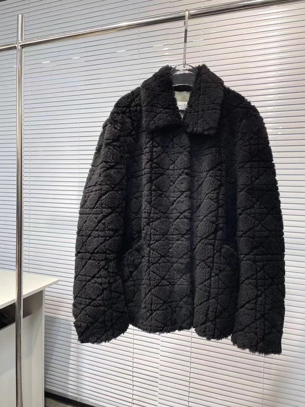 Veste Cd en daim suede noir