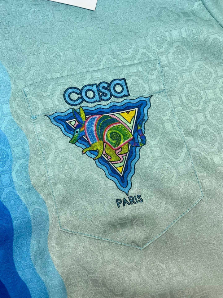 Short casa blue azur