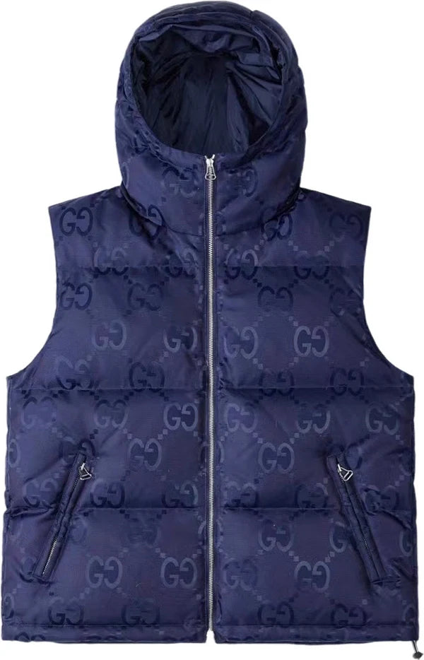 Veste GG jumbo sans manche blue night